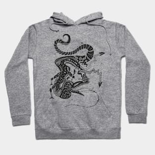 Ethnic fantasy raven dragon Hoodie